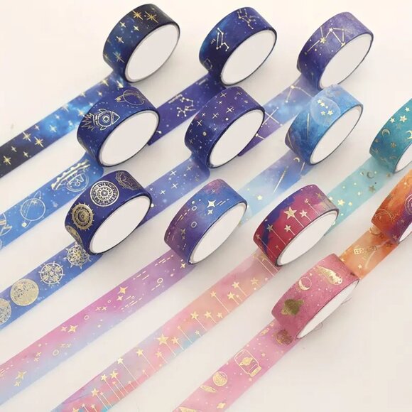 12pc Galactic Astrology Washi Tape Box Set - New in Box! - Picture 4 of 11
